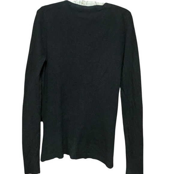 Cullen Cashmere Black Asymmetrical Bottom‎ Pullover Cashmere Sweater Size M - Picture 5 of 16